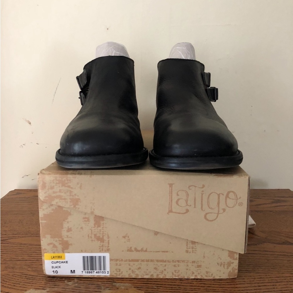 Latigo Cupcake Leather Bootie - Picture 2 of 4